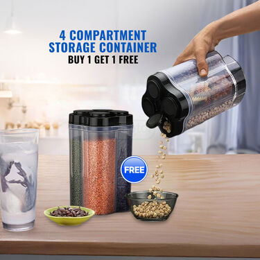 4 Compartment Storage Containers - Buy 1 Get 1 Free (4CSC1)