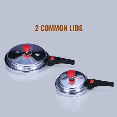 5 ltr + 3 ltr + 2 ltr + 1.5 ltr Pressure Cooker Combo (4PC3)