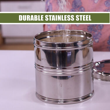 Set of 4 Stainless Steel Designer Airtight Storage Set (4SSS1)