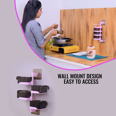 4 layer Rotating Wall Mounted Spice Rack (4WMSR1)