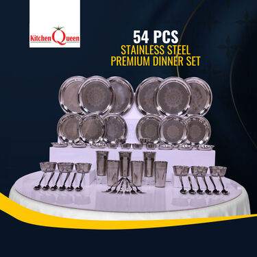 54 Pcs Stainless Steel Premium Dinner Set (54SDS)