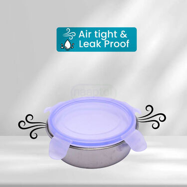 Pack Of 5 Leakproof & Airtight Steel Storage Containers (5ASC1)