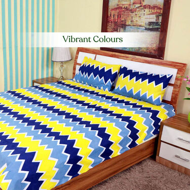 Pack Of 5 Double Bed Sheets Set + 1 Double Bed Sheet Set Free (5BS16+1)