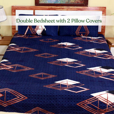 Pack Of 5 Double Bed Sheets Set + 1 Double Bed Sheet Set Free (5BS16+1)