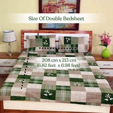 Pack Of 5 Double Bed Sheets Set + 1 Double Bed Sheet Set Free (5BS16+1)