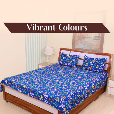 Pack Of 5 Double Bed Sheets Set + 1 Double Bed Sheet Set Free (5BS17+1)