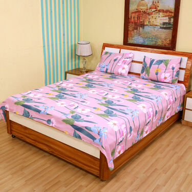 Pack Of 5 Double Bed Sheets Set + 1 Double Bed Sheet Set Free (5BS17+1)