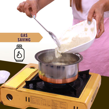 5 Pcs Copper Base Cook & Serve Set (5CCP1)