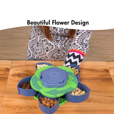 5 Compartments Rotating Snack Serving Tray (5CRST)