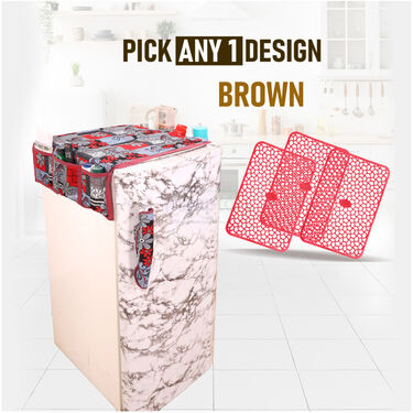 5 Pcs Abstract Design Fridge Cover With 10 Free Gifts (5FC5)