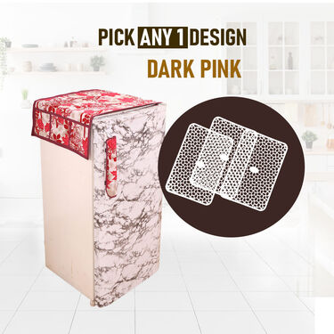 5 Pcs Abstract Design Fridge Cover With 10 Free Gifts (5FC5)