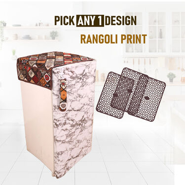 5 Pcs Abstract Design Fridge Cover With 10 Free Gifts (5FC5)