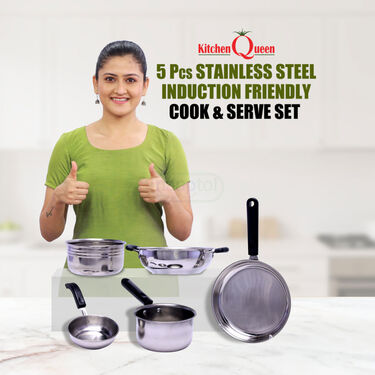 5 Pcs Induction Friendly Cookware Set (5IFC1)