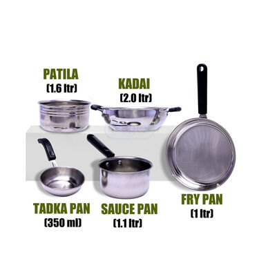 5 Pcs Induction Friendly Cookware Set (5IFC1)