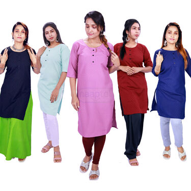 Pack of 5 Dailywear Stylish kurti (5KWS)