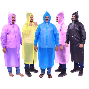 Rain Dhamak Deal 5 Multicolor Raincoat (5MCR1)