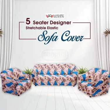 5 Seater Designer Stretchable Elastic Sofa Cover (5SC6)