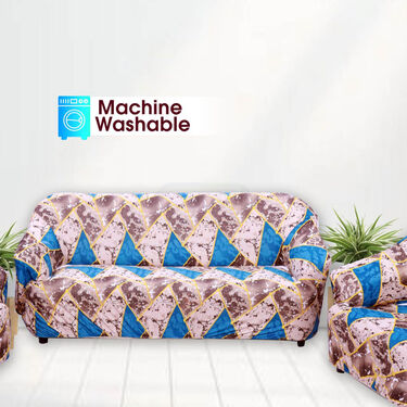 5 Seater Designer Stretchable Elastic Sofa Cover (5SC6)