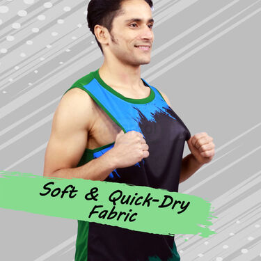 Pack of 5 Sleeveless Printed Vests For Men (5SL10)