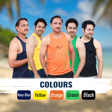 Pack Of 5 Sleeveless Vests For Men (5SL8)