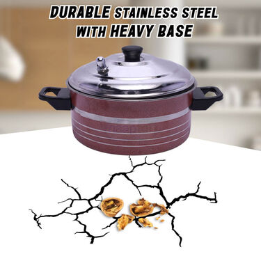 Stainless Steel Multi Cooker + 12 Cavity Idli Rack (1MC3)