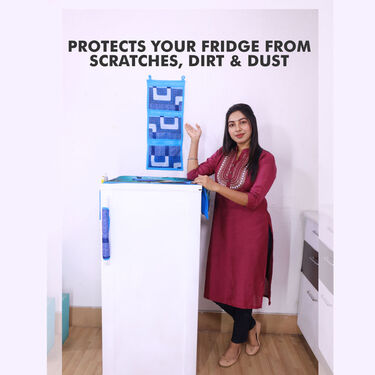 7pcs 3d Peacock Printed Fridge Cover (7F12)