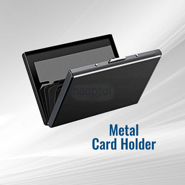 6 Slots RFID Protected Metal Card Holder Wallet (AMW3)