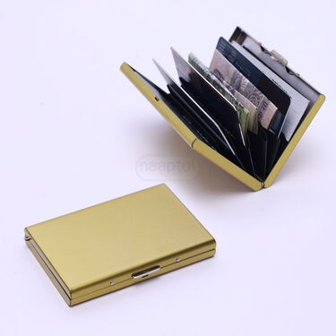 6 Slots RFID Protected Metal Credit Card Holder (AMW5)