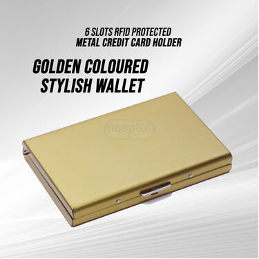 6 Slots RFID Protected Metal Credit Card Holder (AMW5)