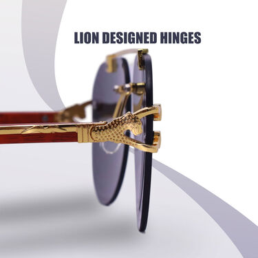 Premium Rimless Aviator Sunglasses (ASG2)