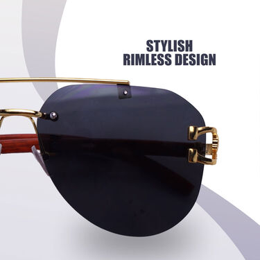 Premium Rimless Aviator Sunglasses (ASG2)