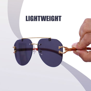 Premium Rimless Aviator Sunglasses (ASG2)