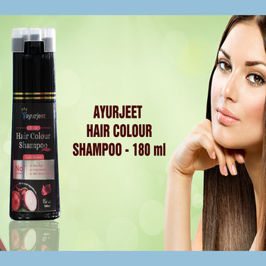 Ayurjeet Hair Color Shampoo with Free Onion Hair Oil