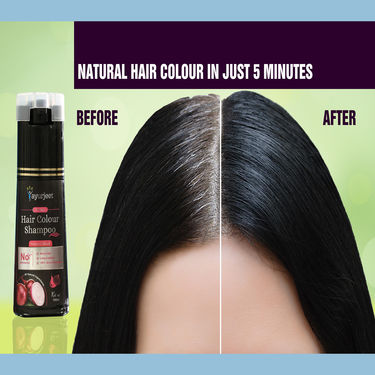 Ayurjeet Hair Color Shampoo with Free Onion Hair Oil