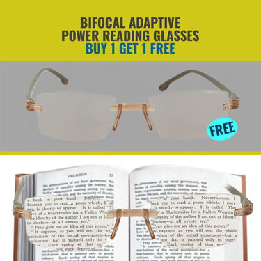 Bifocal Adaptive Power Reading Glasses - Buy 1 Get 2 FREE (3BCORG9)