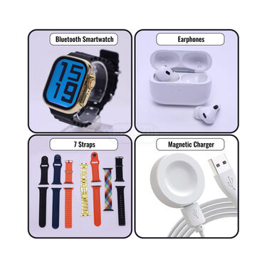 10 in 1 Set i20 Ultra MAX Suit SmartWatch (BCSW37)