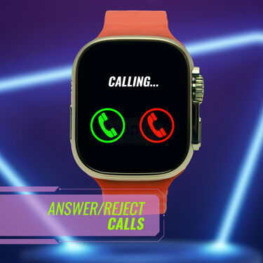 Golden Metal Smart Watch With 2 Straps (BCSW41)