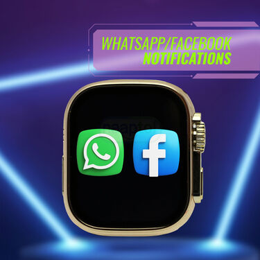 Golden Metal Smart Watch With 2 Straps (BCSW41)