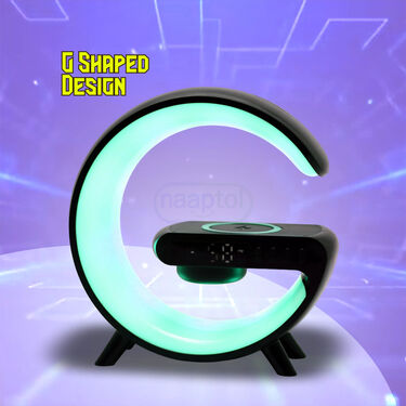 G shape Bluetooth Speaker With RGB lights & Clock Function (BLS3)