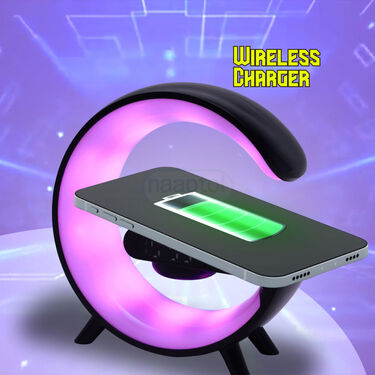 G shape Bluetooth Speaker With RGB lights & Clock Function (BLS3)