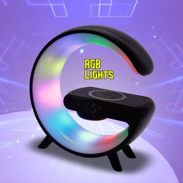 G shape Bluetooth Speaker With RGB lights & Clock Function (BLS3)