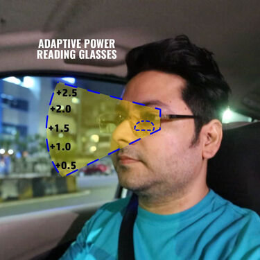 Bifocal Rimless Night Vision Adaptive Power Reading Glasses - Buy 1 Get 1 FREE (BORG23)