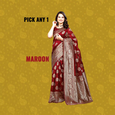 Banarasi Inspired Elegant Sarees - Pick Any 1 (BIS1)