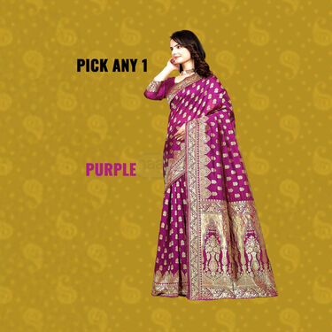 Banarasi Inspired Elegant Sarees - Pick Any 1 (BIS1)