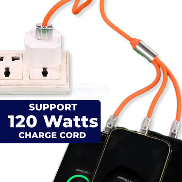 3 in1 120W Fast Charging Cable With  Data Cable BUY 1 GET 1 FREE (CDC1)