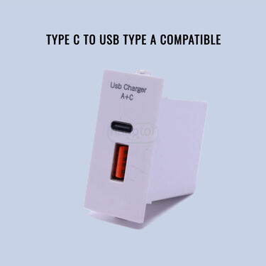 Wall Socket Dual Usb Charger With Free 4 in 1 Data Cable (CDC9)