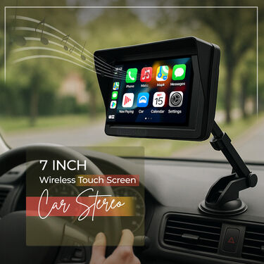 7 Inch Wireless Touch Screen With Android Auto & Apple CarPlay For Car