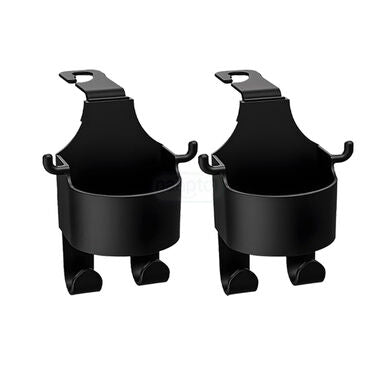 Car Headrest Backseat Cup Holder With Hooks Pack Of 2 (CHNCBH)