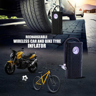 Rechargeable Wireless Car Bike Tyre Inflator (CHNRTI)