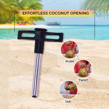 Coconut Opener + Stainless Steel Straw (COS1)